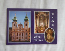Régi magyar képeslap 28.: Győr, Loyolai Szent Ignác (bencés) templom