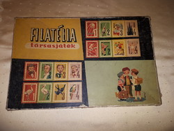 FILATÉLIA társasjáték , ritka 1960-as évekből