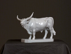 Herend gray cattle porcelain