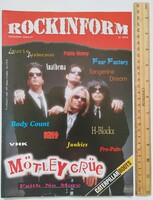 Rockinform magazin 97/6-7 Rockinform magazin #52 1997 Mötley Crüe Kiss Fear Factory Junkies Faith No