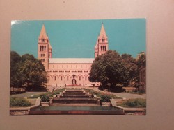 Hungary, postcard Pécs, cathedral