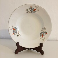 2 Pcs cornflower - flower pattern - floral porcelain deep plate 23 cm