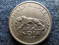India VI. György 1/2 Rúpia 1947 (id50798)