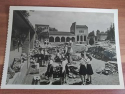 Old postcard, Székesfehérvár, the ruins of the palace of the Árpádház kings, postal clean