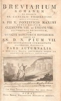 Római Brevárium 1814 Szent V. Piusz (Pius),