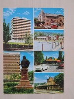 Két darab retró postatiszta Balatonalmádi képeslap Trabanttal