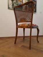Neobarokk nádazott szék