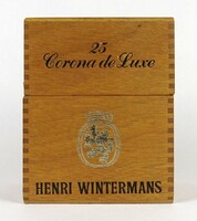 1O511 henri wintermans wooden box Dutch cigar box wooden box 15 x 12 x 12 cm