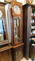Antique, two-weight, flawlessly working, art deco mahogany floor clock