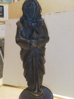 Monk with bronze pedestal