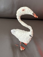 Antique handmade cotton? Or a gauze bird goose or a swan Christmas tree decoration