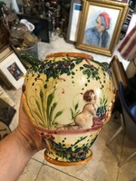 Secession ceramic bowl, vase, height 24 cm.