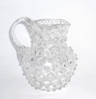 Antique glass jug with cam