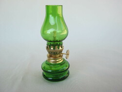 Zöld üveg mini petróleumlámpa