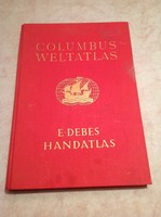 COLUMBUS WELTATLASZ 1955. - E. DEBES HANDATLAS  -  RITKASÁG (128)