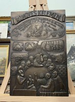 Samu Géza - Kőműves Kelemen bronz falikép