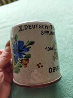 Ceramic mug, old, beautiful 1961-62