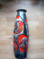 Retro applied art vase 32 cm