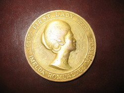Imelda Romualdez Marcos - plaque (7.5 cm)