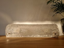 Mid-century ice glass ceiling/wall lamp