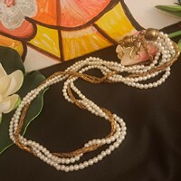 Old bizsu pearl string 76 cm