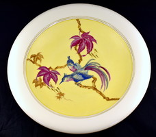 German Rosenthal porcelain serving bowl with bird of paradise pattern