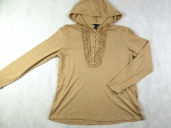 Original tommy hilfiger (xl) women's long sleeve hooded light thin pullover top