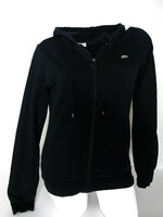 Original lacoste (s) long sleeve women's hooded pullover cardigan