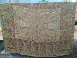 Nagy méretű kashmíri gyapjú fali szőttes / ágytakaró, 250x225 cm