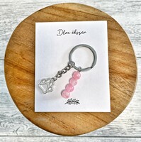 Best owner keychain - pink