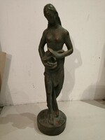 Nice old nude statue, marked.