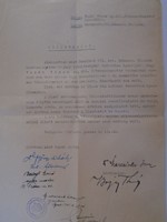 D198328  ﻿Nyilatkozat -Vasák Vince ny. áll. főtörzsőrmester-nem volt nyilas vagy nemzetellenes 1945
