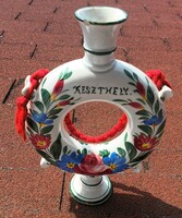 Antique fischer water bottle with Keszthely inscription