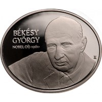 7.500 Ft Ezüstemlékérem 2021 Békésy György  12.5 gr 30 mm Zárt bontatlan kapszulában