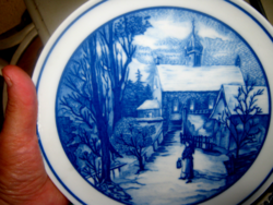 Téli táj  Dísz tányér Hutschenreuther porcelán