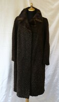 Krümmel fur with mink collar for ladies size 44/46/48