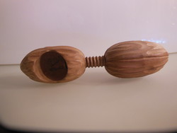 Nutcracker - wood - hand carved - nut shaped - 20 x 5 cm - flawless - Austrian