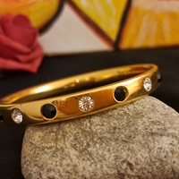 Monet gold-plated bracelet 0.7 cm