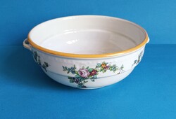 Régi Virágos MZ Altrohlau Porcelán Füles Komatál Fali Tál