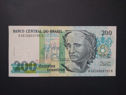 Brazil 200 cruzeiros 1990 unc
