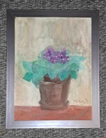 Szentendre painter: violets