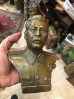 Sztálin bronz szobor, 16 cm-es magasságú, gyűjtőknek.