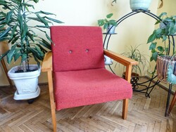 Retro piros fotel