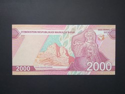 Üzbegisztán 2000 Som 2021 Unc