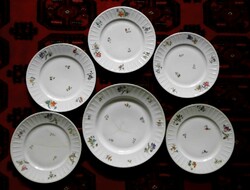 Antique, wonderful Czech flower pattern 5+1 dinnerware, more than 100 years old, Epiag porcelain