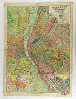 1O283 elf kogutowicz: hand map of the Székesfóváros of Budapest ~1935