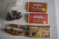 Old pipe tobacco and cigars, star, amphora, gran virrey, schimmelpenninck, Hungarian royal tobacco