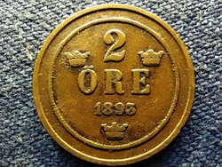 Sweden ii. Oszkár (1872-1907) 2 cents 1893 (id78395)