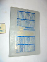 Retro irattartó 1990-es naptárral, Takarékszövetkezeti reklámmal