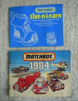 Matchbox catalog 2 pcs. 1984 15 X 11.5 cm, 13 x 10.5 cm